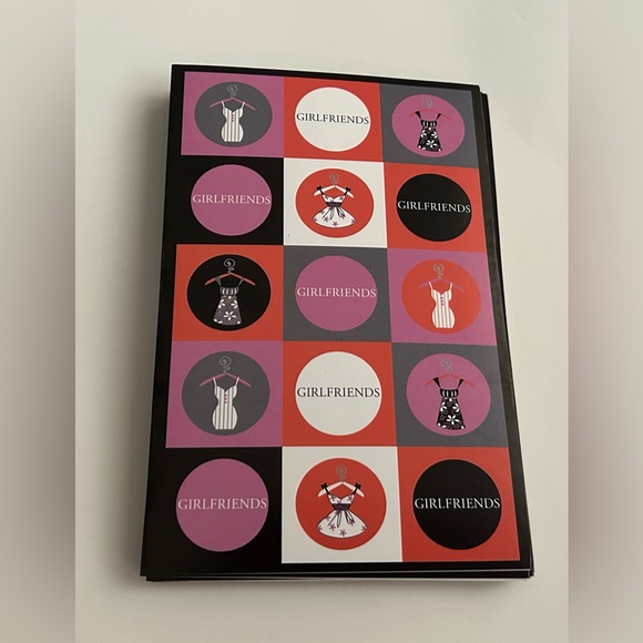 New T.A.R. Designs 18 Blank Greeting Cards "Girlfriends" - Picture 12 of 16